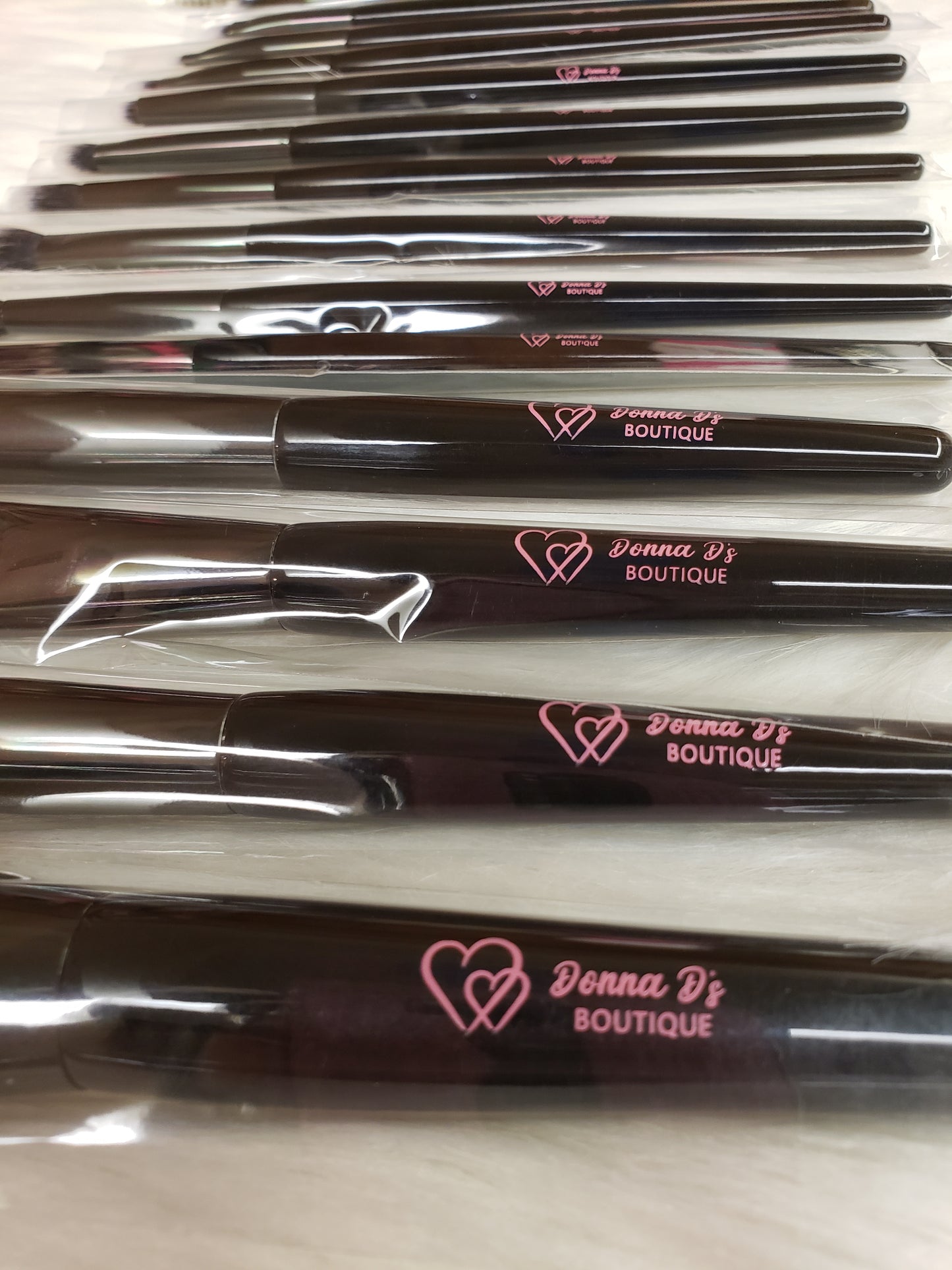 Makeup Brushes - Donna D's Black & Gray 15 pcs. Set