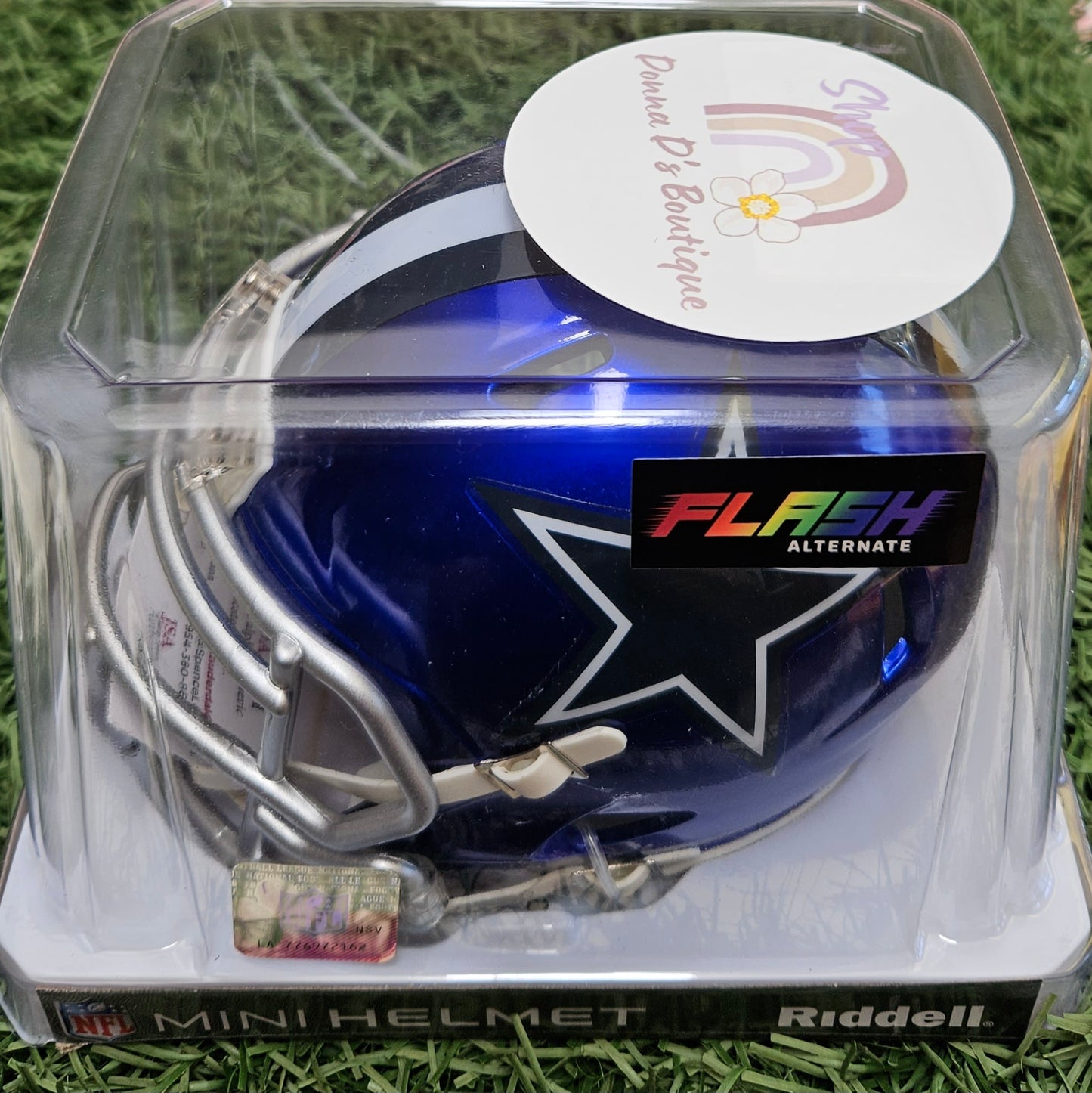 TREVON DIGGS signed DALLAS COWBOYS FLASH Mini Football Helmet w/ COA JSA