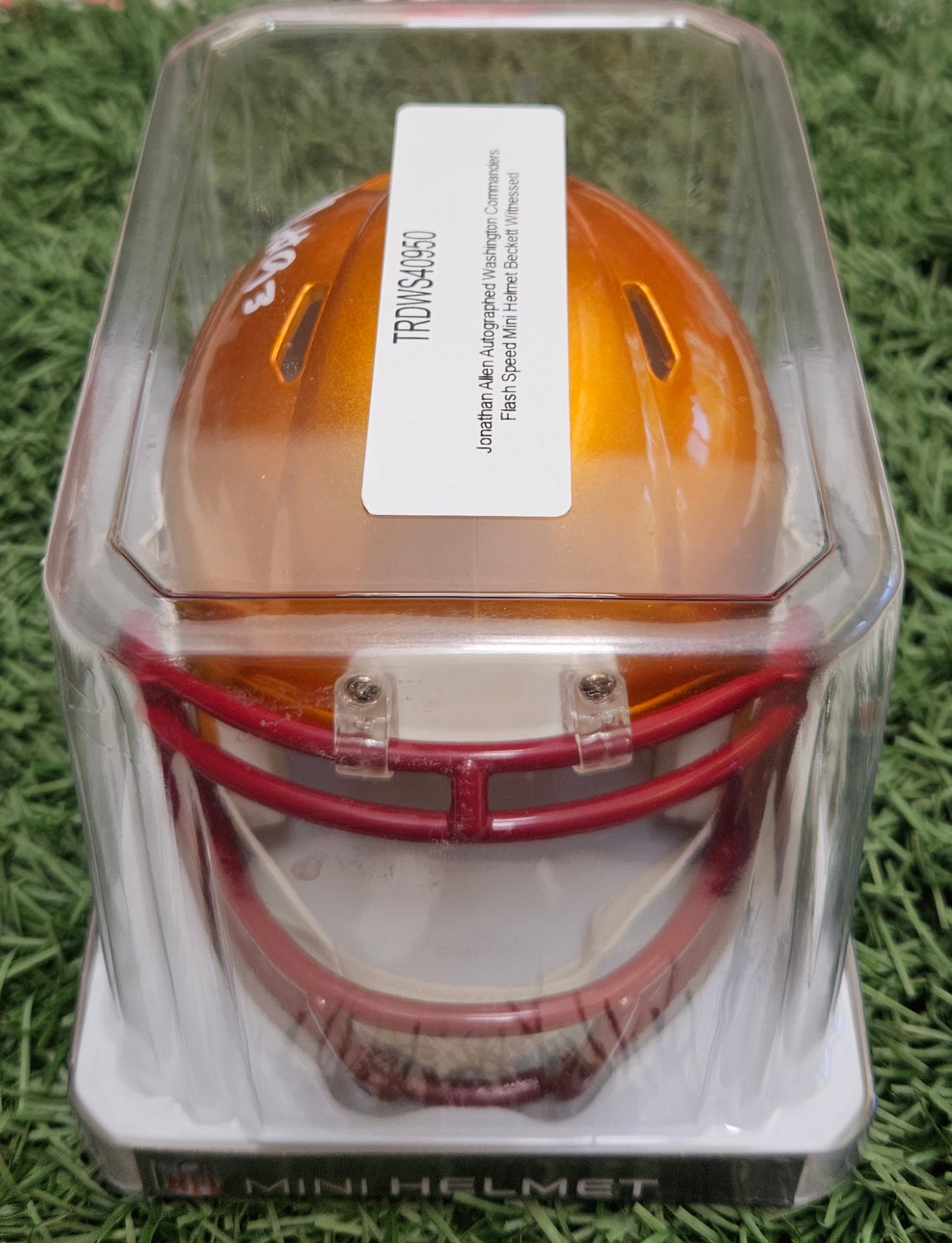 Jonathan Allen Signed Washington Flash Speed Mini Helmet-Beckett W Hologram