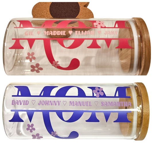 MOM Personalized Glass Cup - 20oz