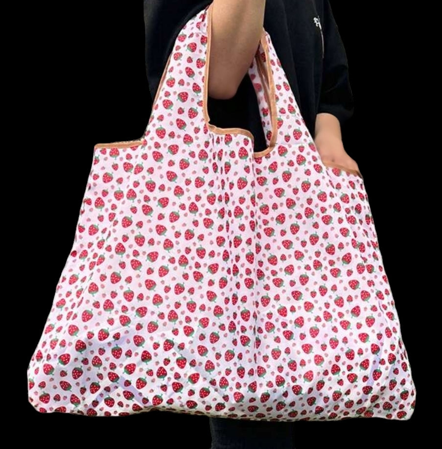 Strawberry 🍓 Print Reusable Bag