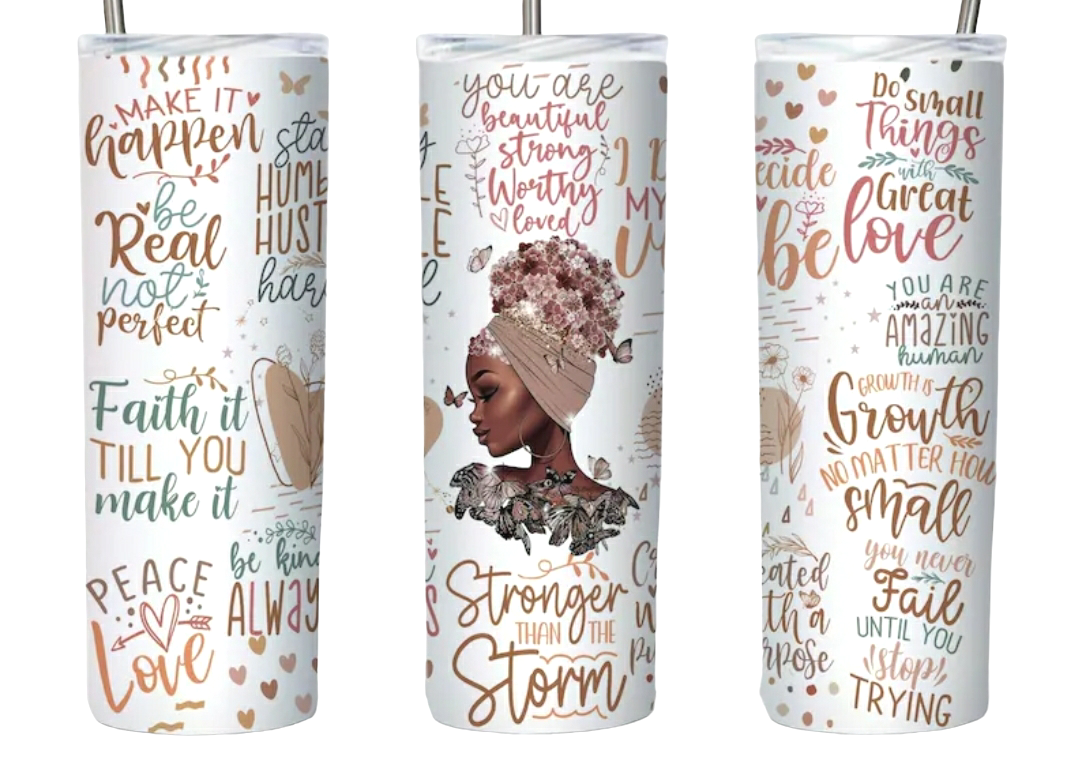 Stronger Queen Affirmations - 20oz Tumbler