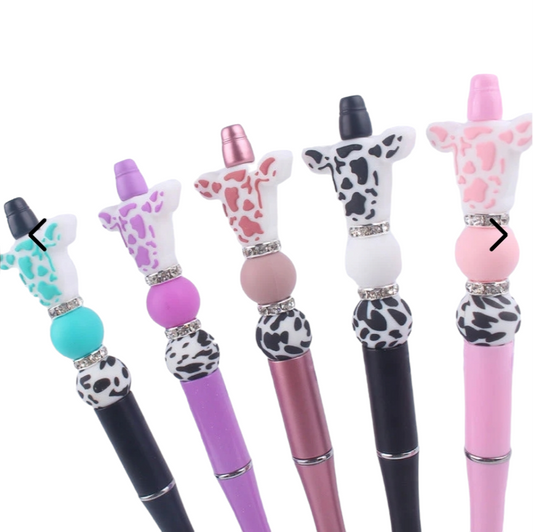 Cow Head Silicone Bead Pen