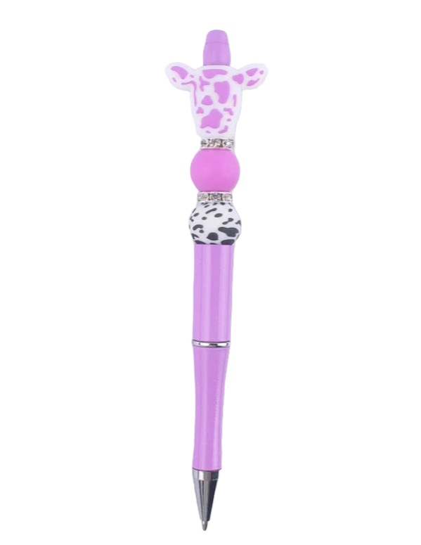 Cow Head Silicone Bead Pen
