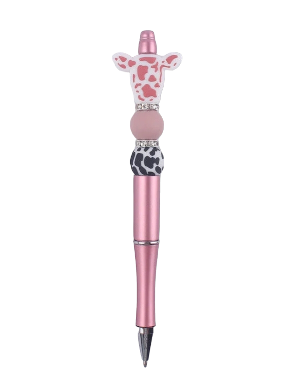 Cow Head Silicone Bead Pen