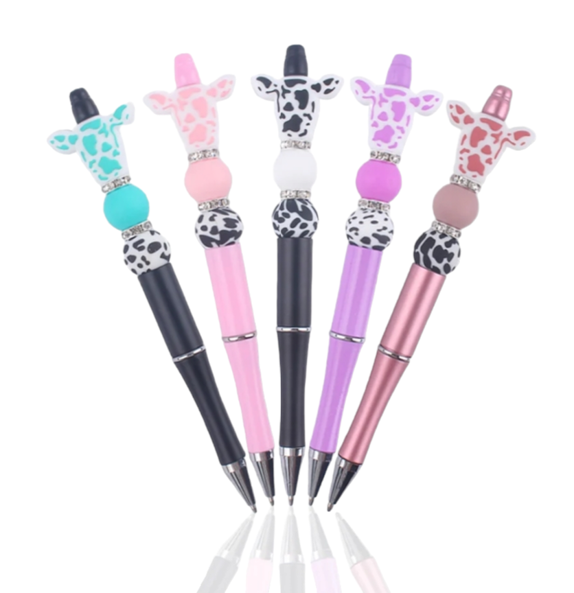 Cow Head Silicone Bead Pen