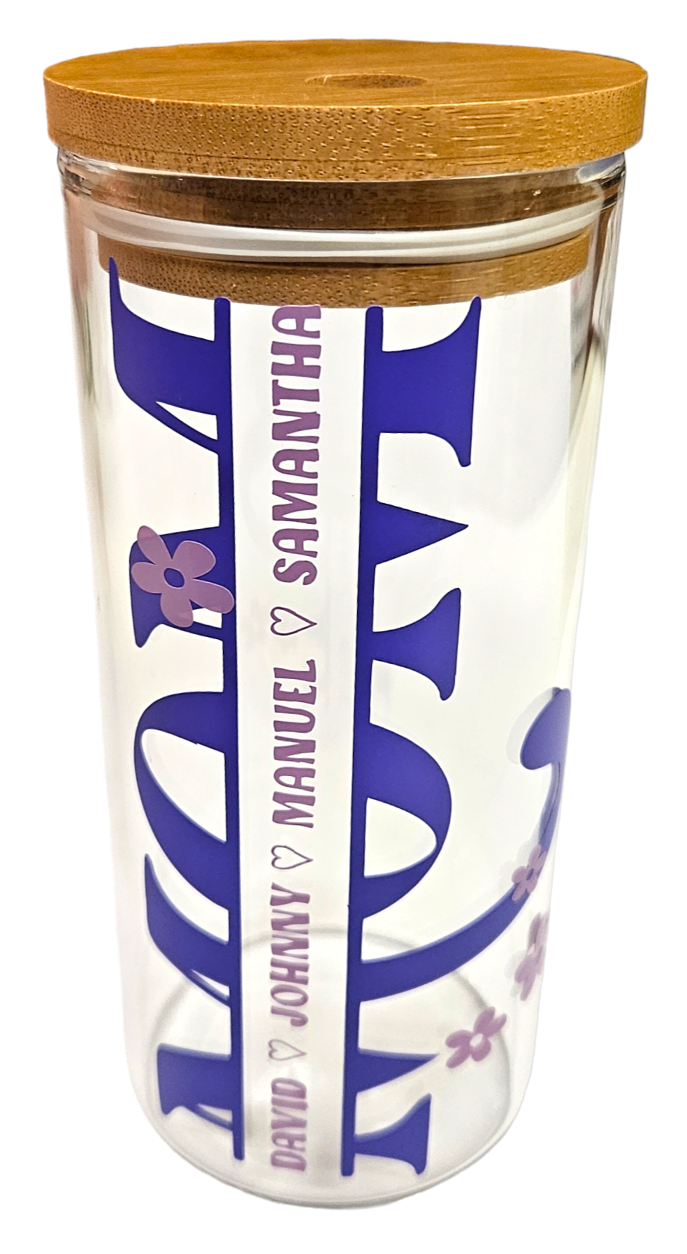 MOM Personalized Glass Cup - 20oz