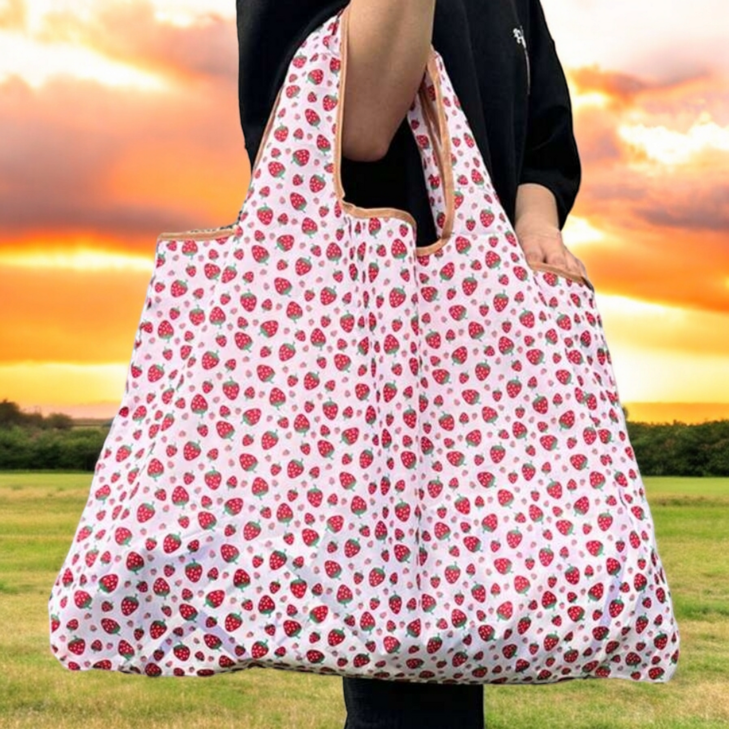 Strawberry 🍓 Print Reusable Bag