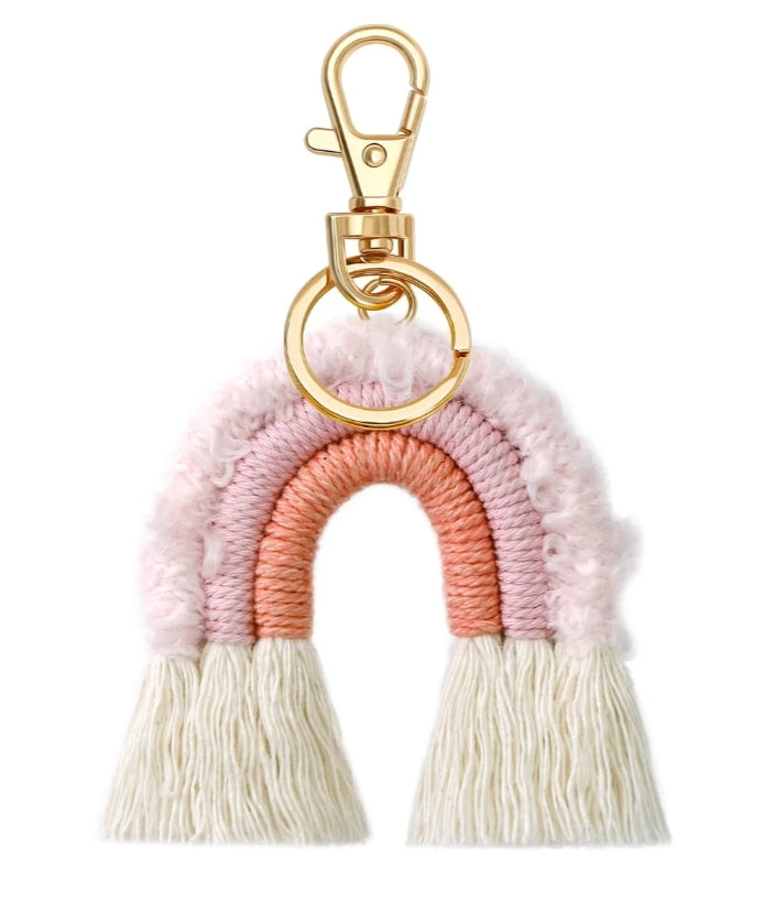 Rainbow Rope Keychains