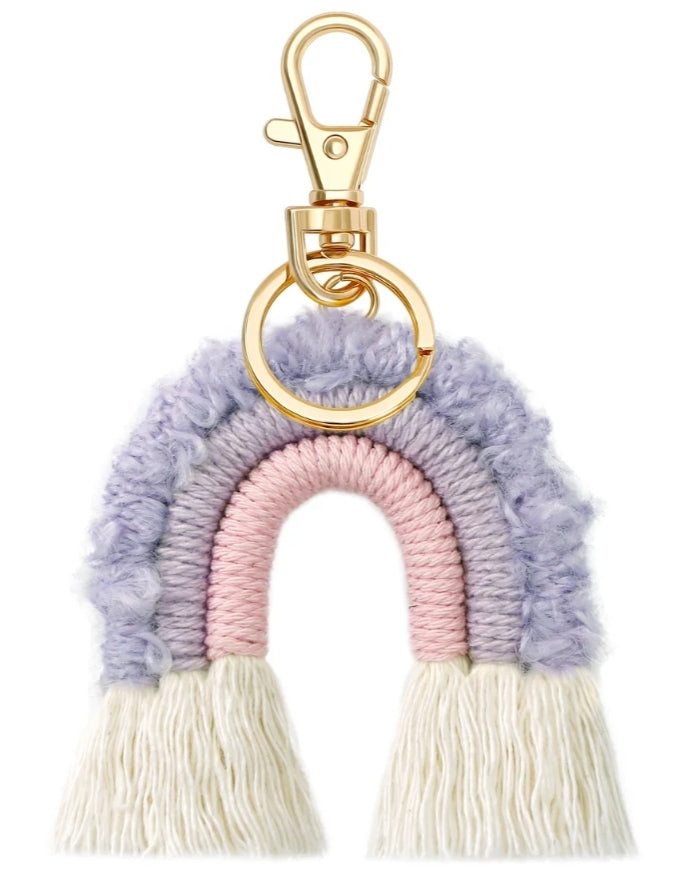 Rainbow Rope Keychains