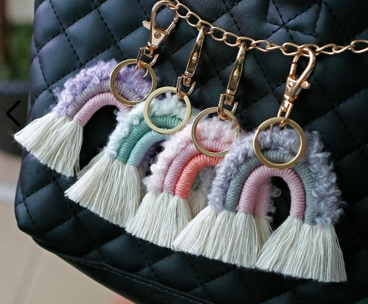 Rainbow Rope Keychains