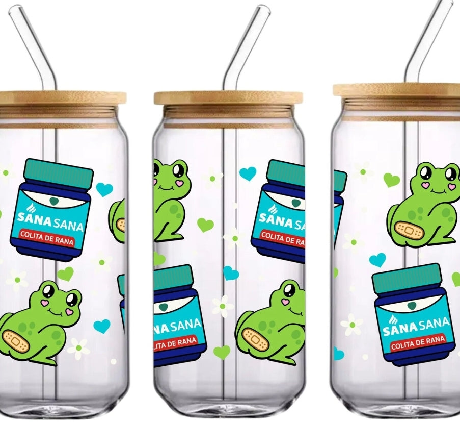 SANA SANA 16oz Glass Cup