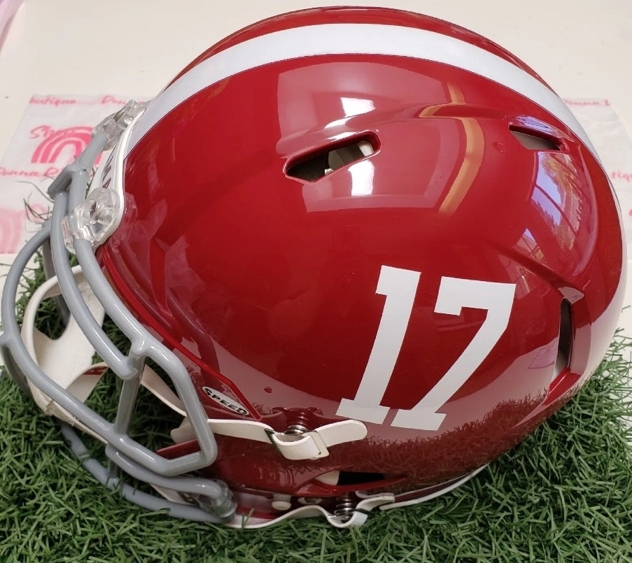 Tua Tagovailoa Alabama Crimson Tide Autographed Riddell Speed Authentic Helmet