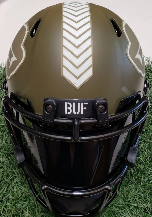 Josh Allen Bills signed(VISOR) Salute to Service Full Size Replica Helmet