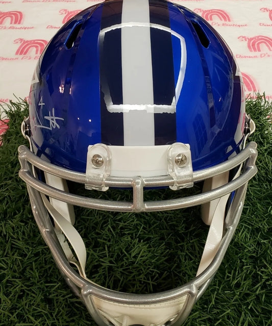 DAK PRESCOTT AUTOGRAPHED COWBOYS FULL SIZE HELMET BECKETT HOLOGRAM