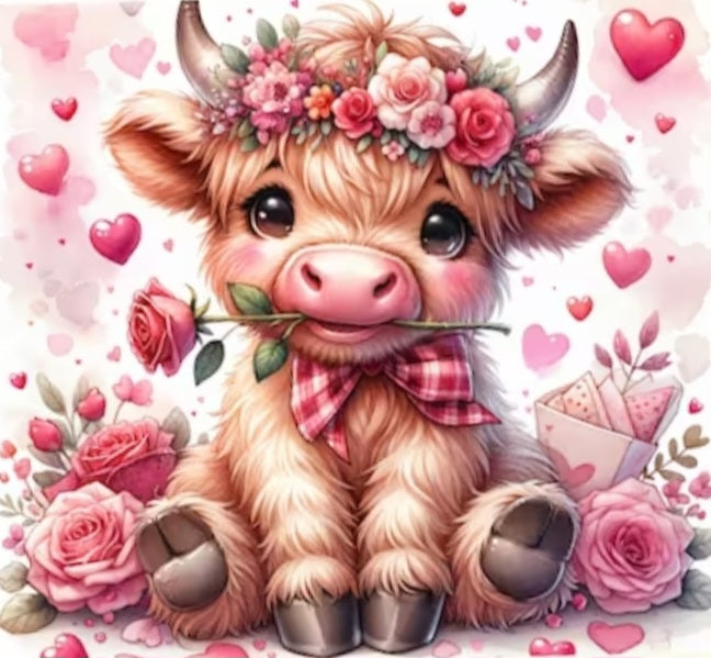 Hearts and Baby Cow Tumbler