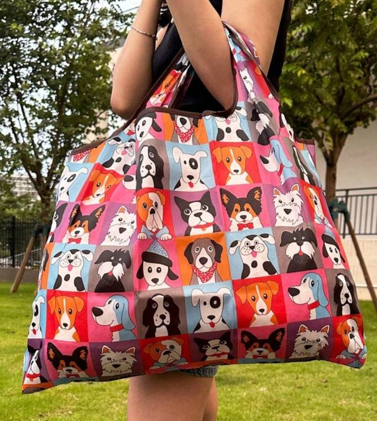 Dog Pattern Reusable Bag
