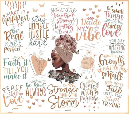 Stronger Queen Affirmations - 20oz Tumbler