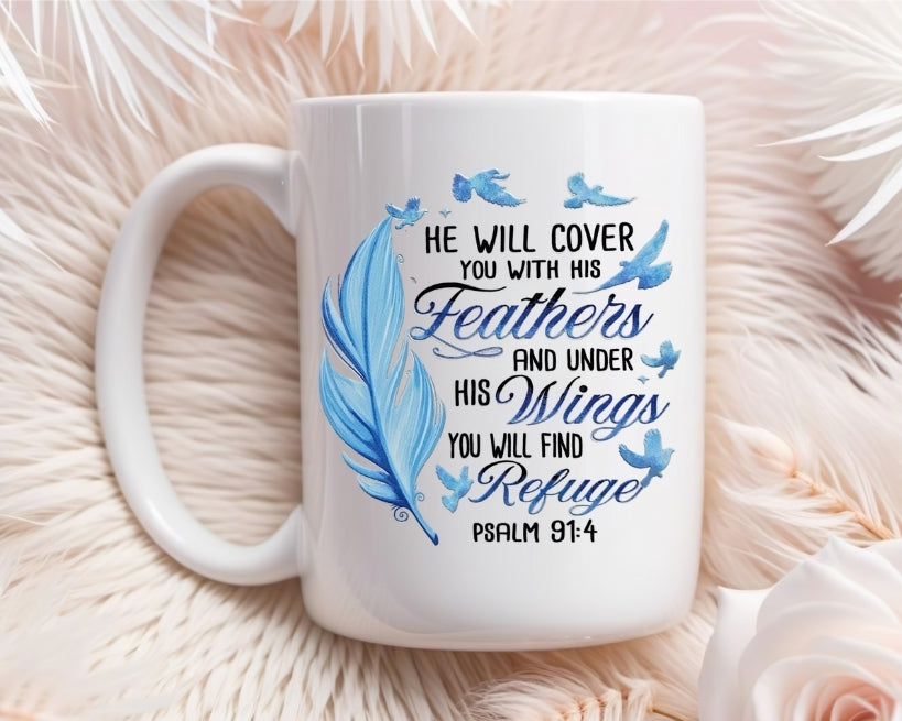 Feathers 15oz Ceramic Mug