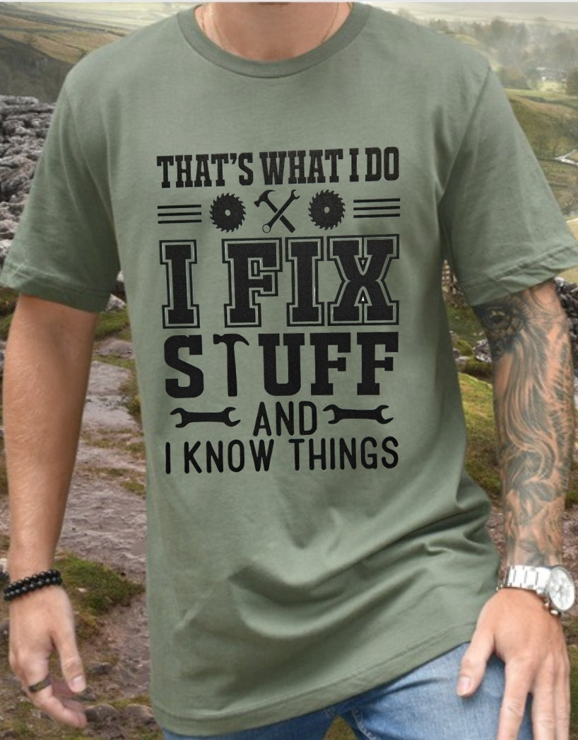 I FIX STUFF Unisex Tshirts
