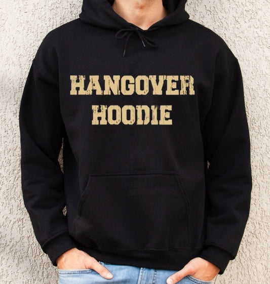 Black Unisex HANGOVER HOODIE