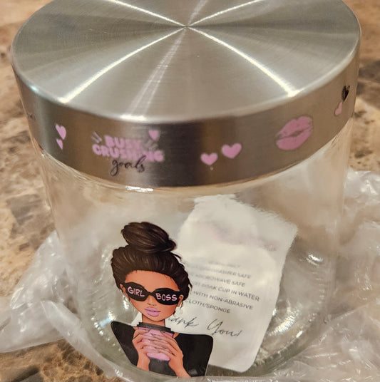 16oz Girl Boss Jar/Canister