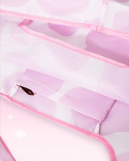 Pink Cow Pattern Reusable Bag