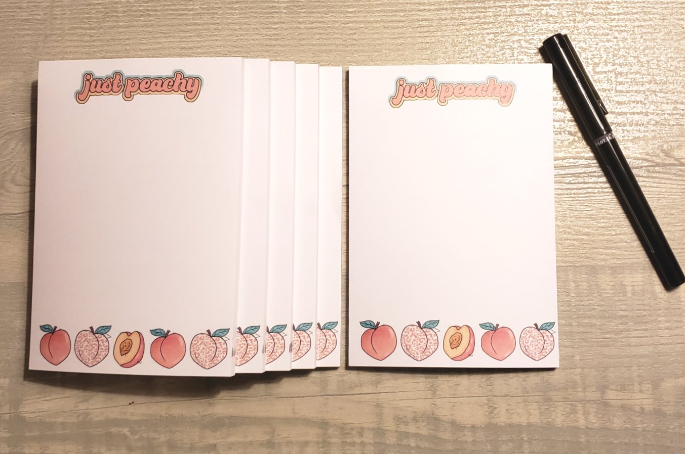 4" x 6" Just Peachy ๐ Sticky Post-it Notes