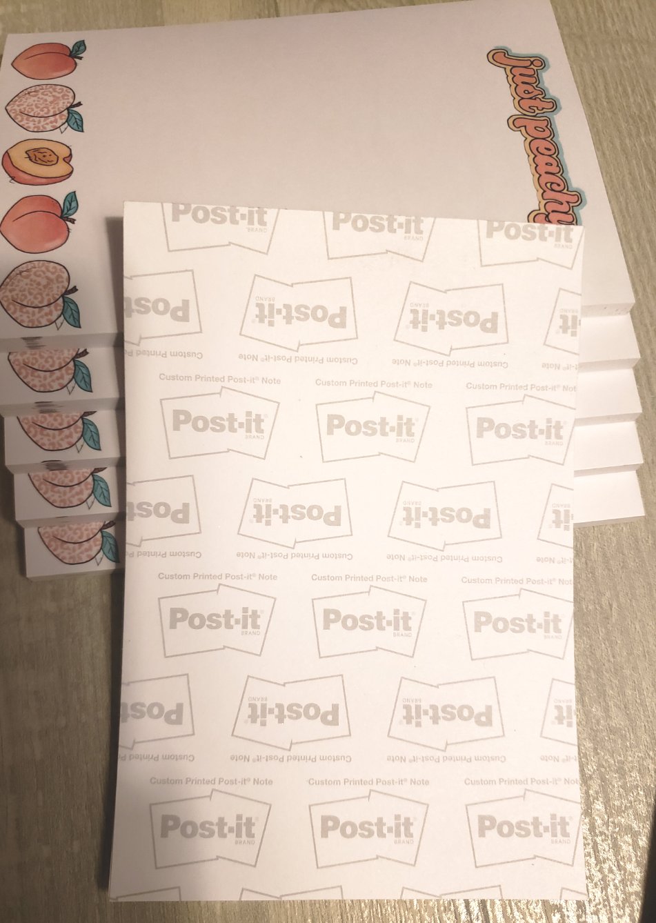 4" x 6" Just Peachy ๐ Sticky Post-it Notes