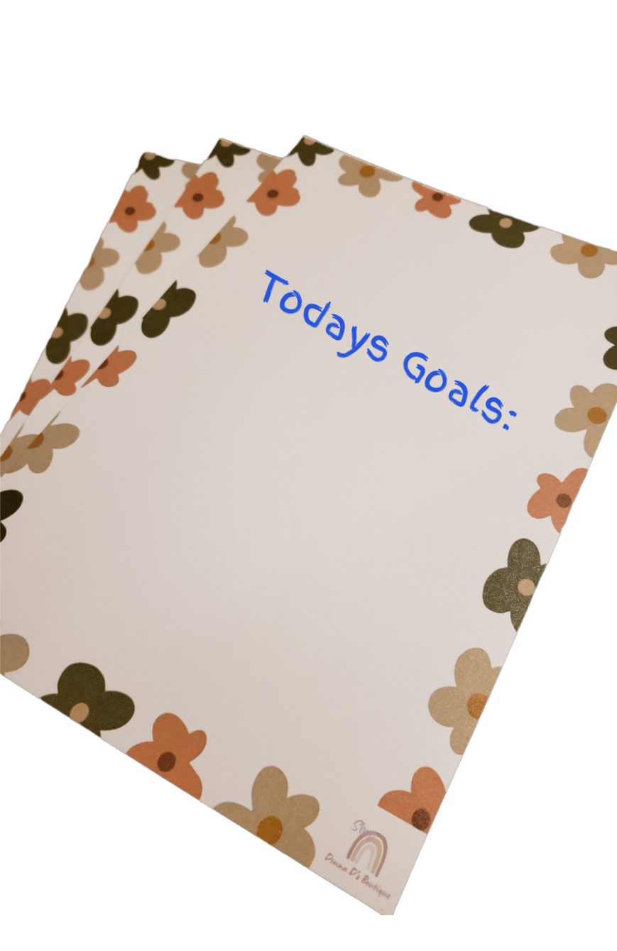 4"x6" Boho Floral Signature Notepads
