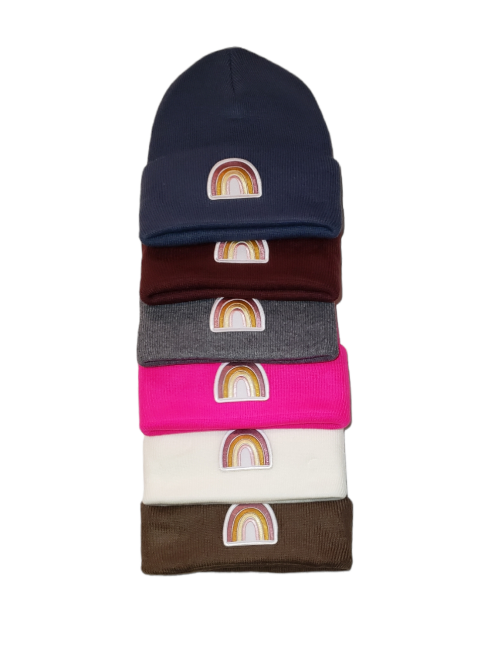 Boho Rainbow Beanies