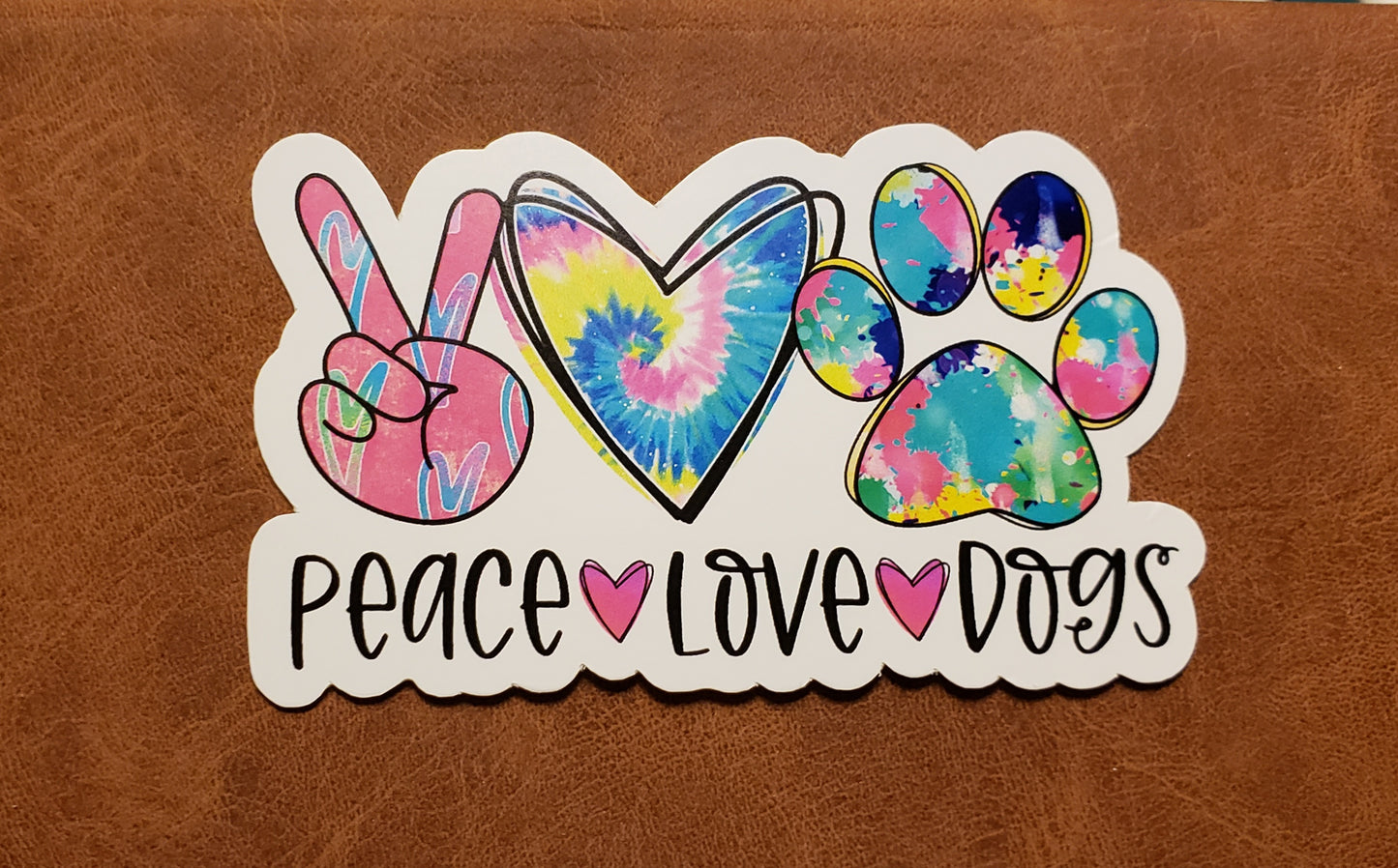 Peace Love Dogs Sticker