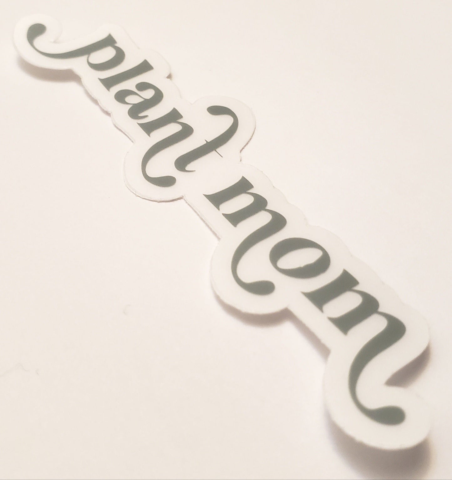 CLEAR Plant Mom Stickers
