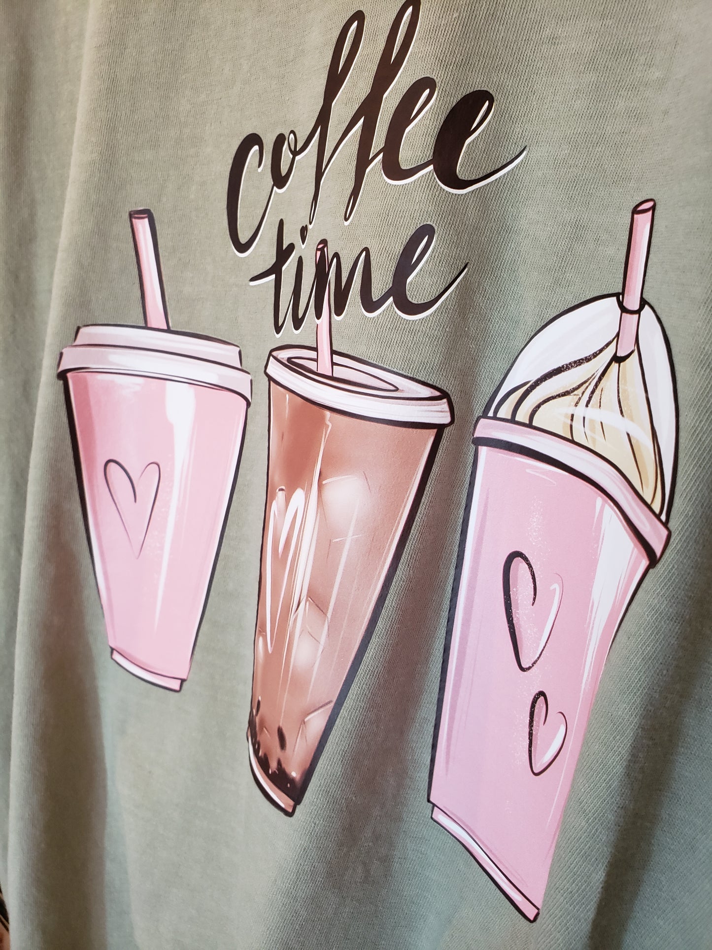 Coffee Time Sandstone Comfort Colors Unisex Tshirt