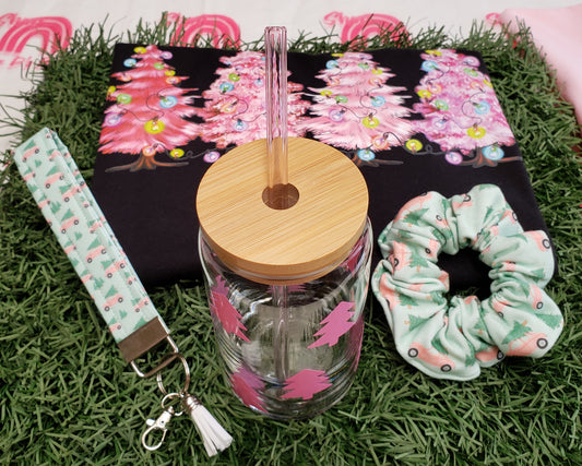 Pink Christmas Tree Gift Box