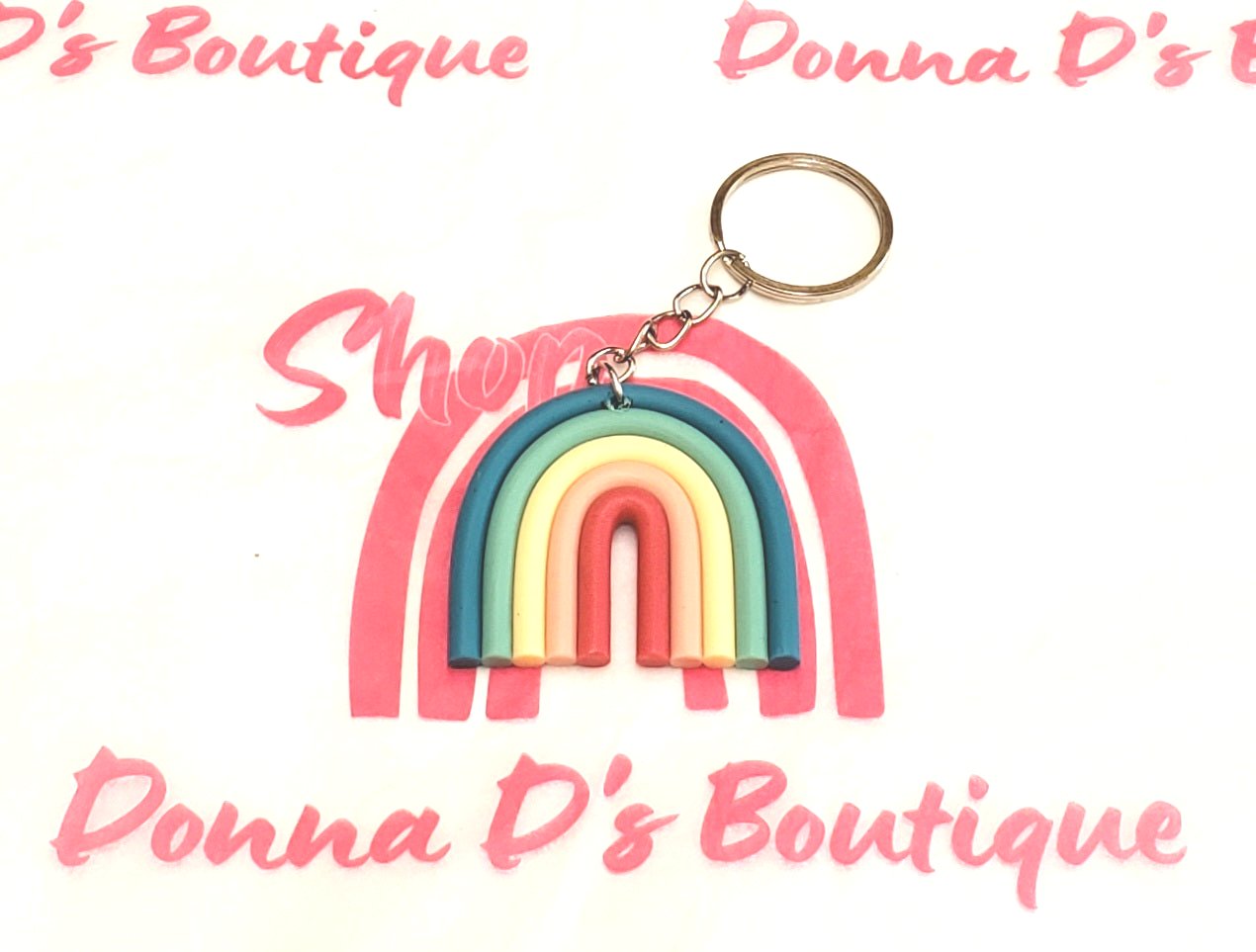 Rainbow Charm Keychain