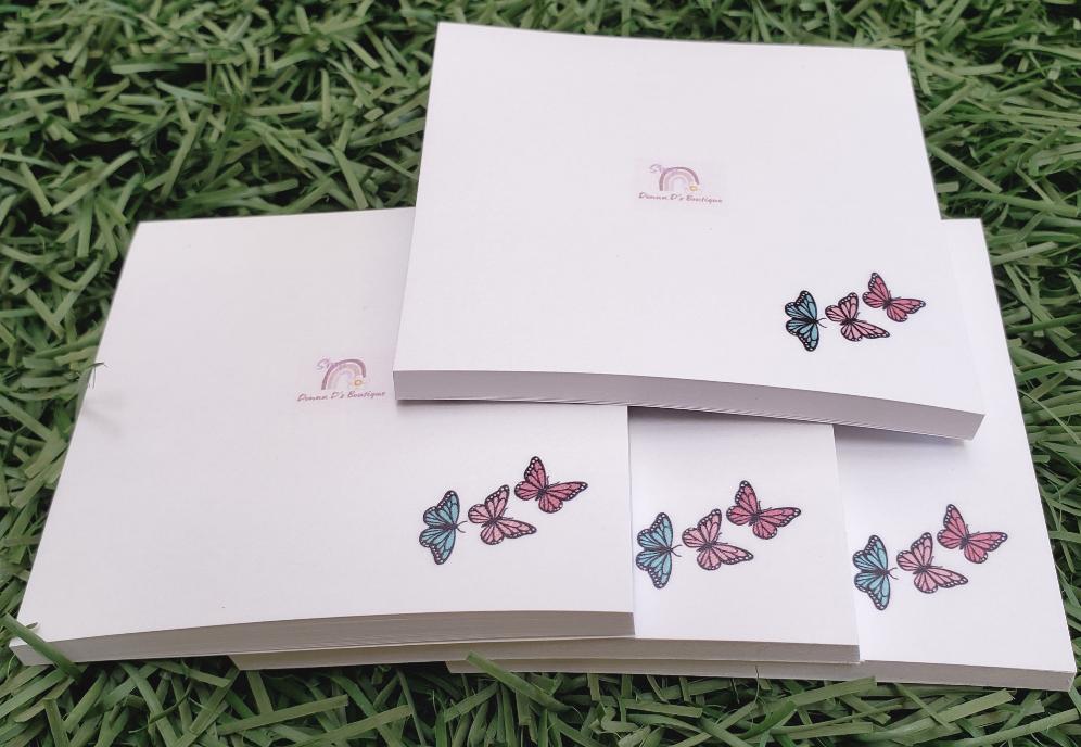 3x3 Butterfly Post It Notes 🦋