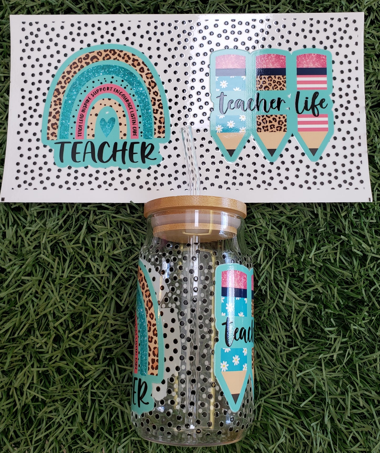 Teacher Life - 16oz. Glass Cup