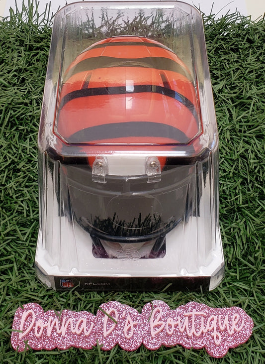 JOE BURROW (visor)Autographed Cincinnati Bengals Speed Mini Helmet FANATICS