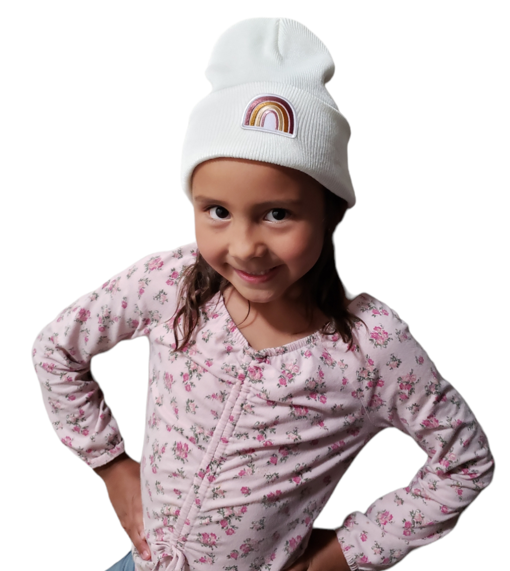 Boho Rainbow Beanies