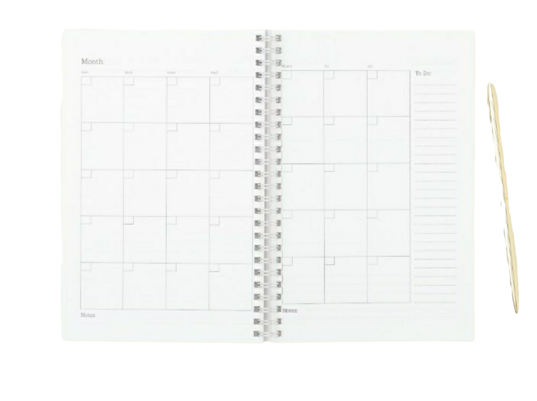 Manifest That Shit... Hard Cover, White Spiral Planner