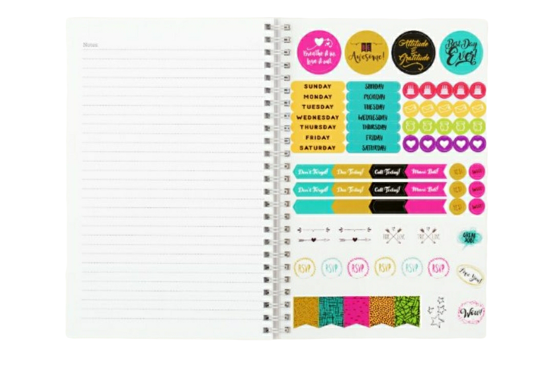 Manifest That Shit... Hard Cover, White Spiral Planner