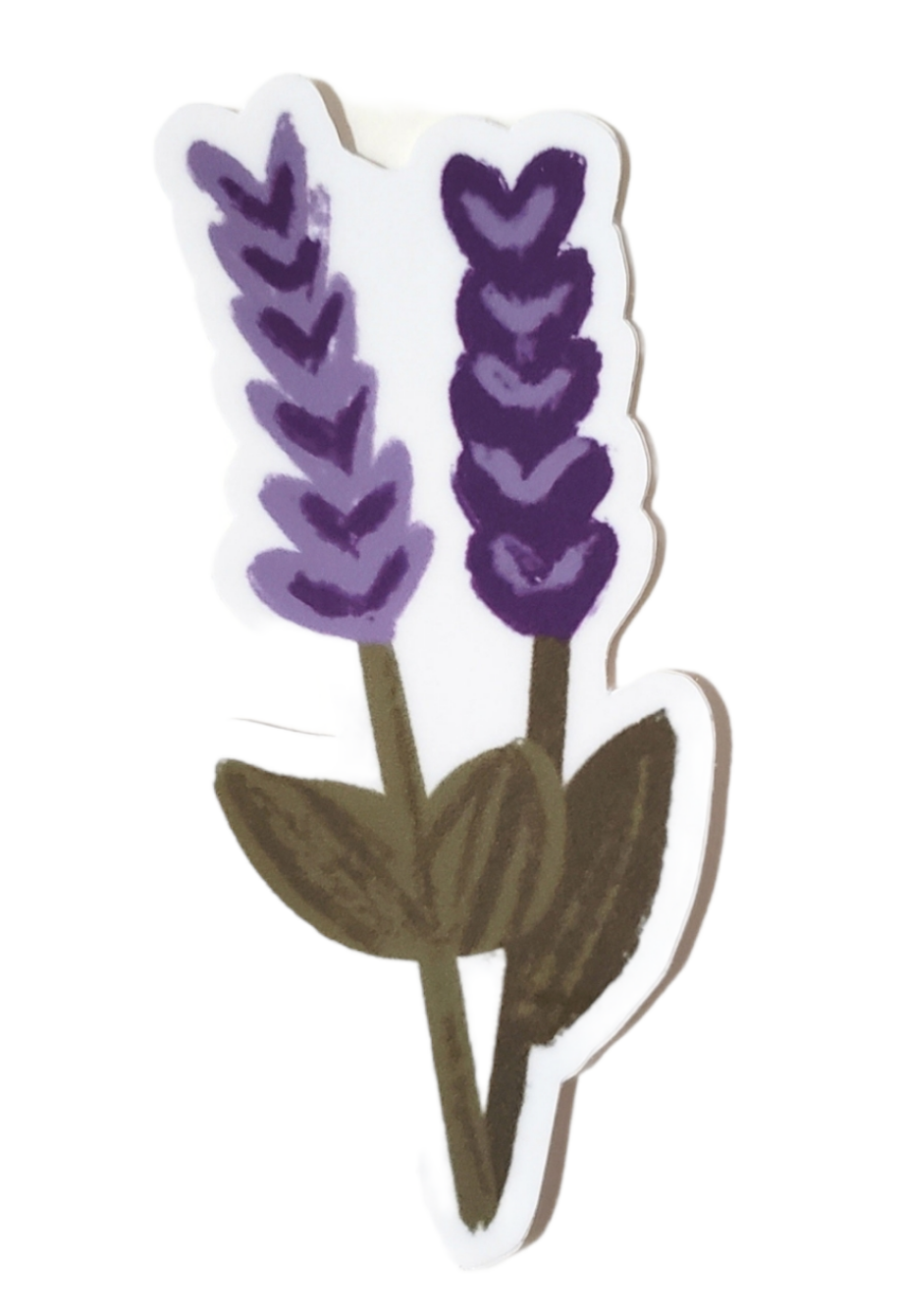 Lavender Floral Sticket