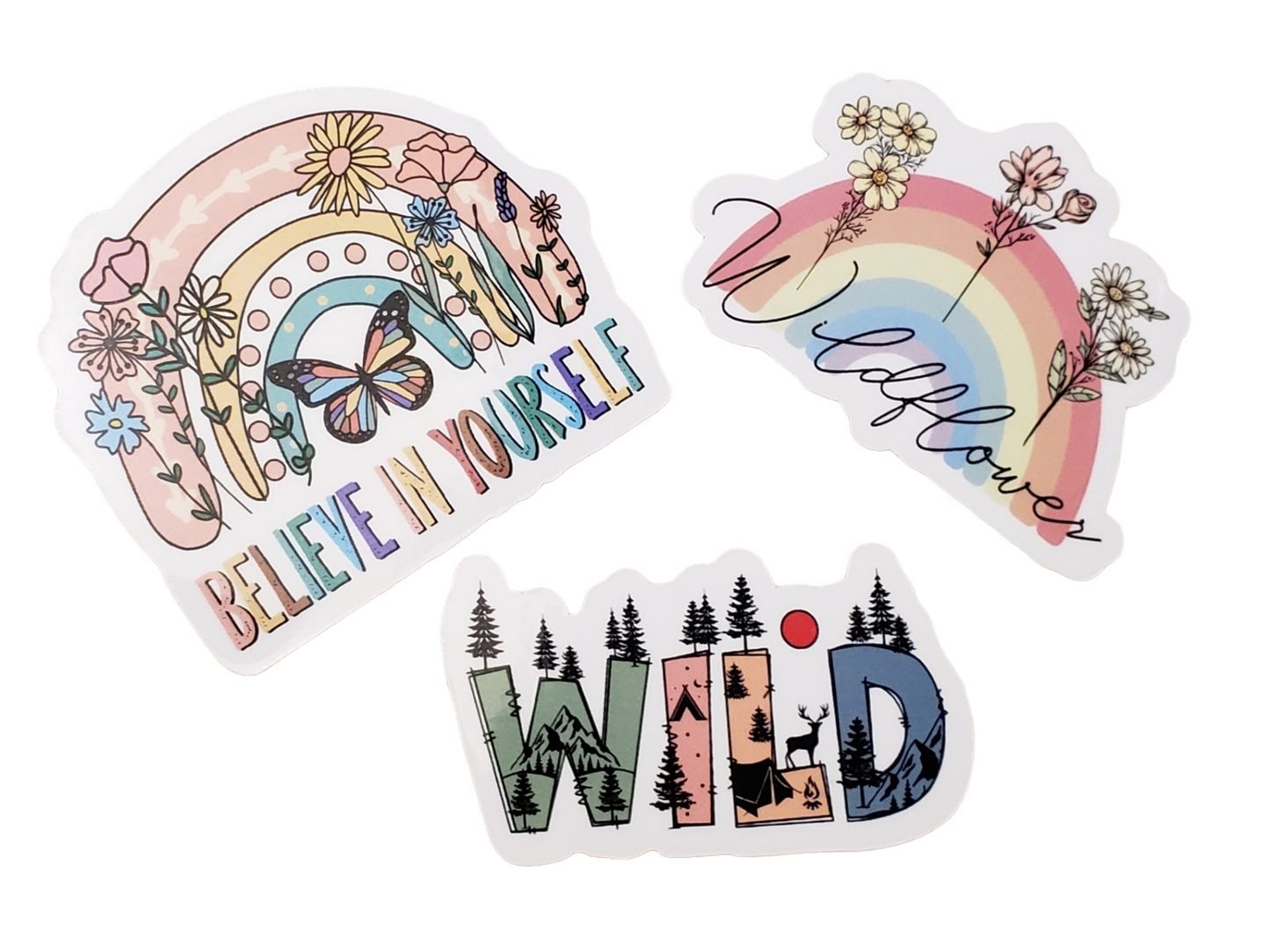 Butterfly Believe in Yourself Boho Sticker Vinyl Retro