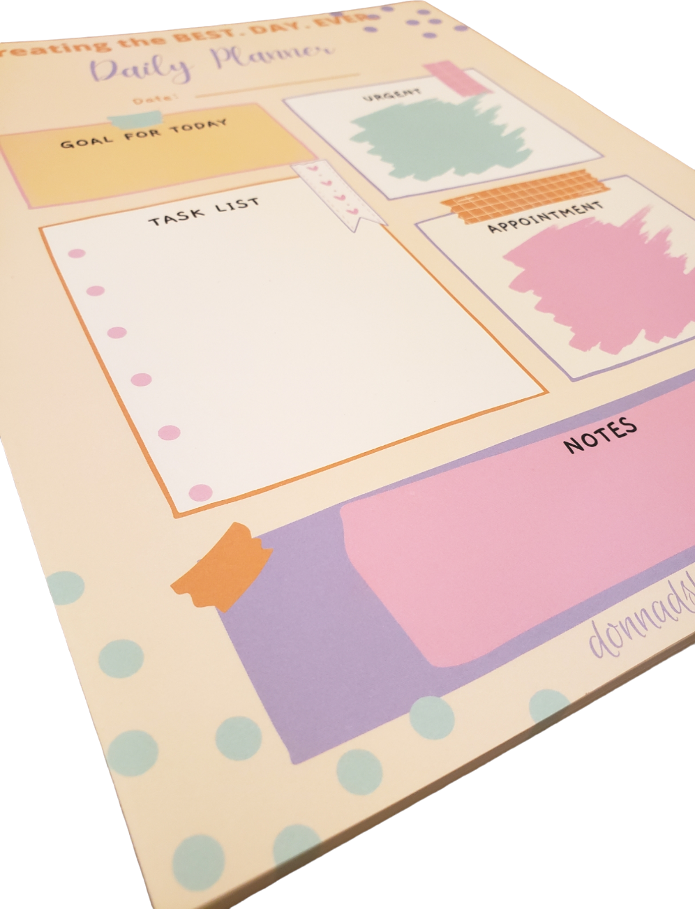 Creating the BEST. DAY. EVER. Jumbo Daily Planner