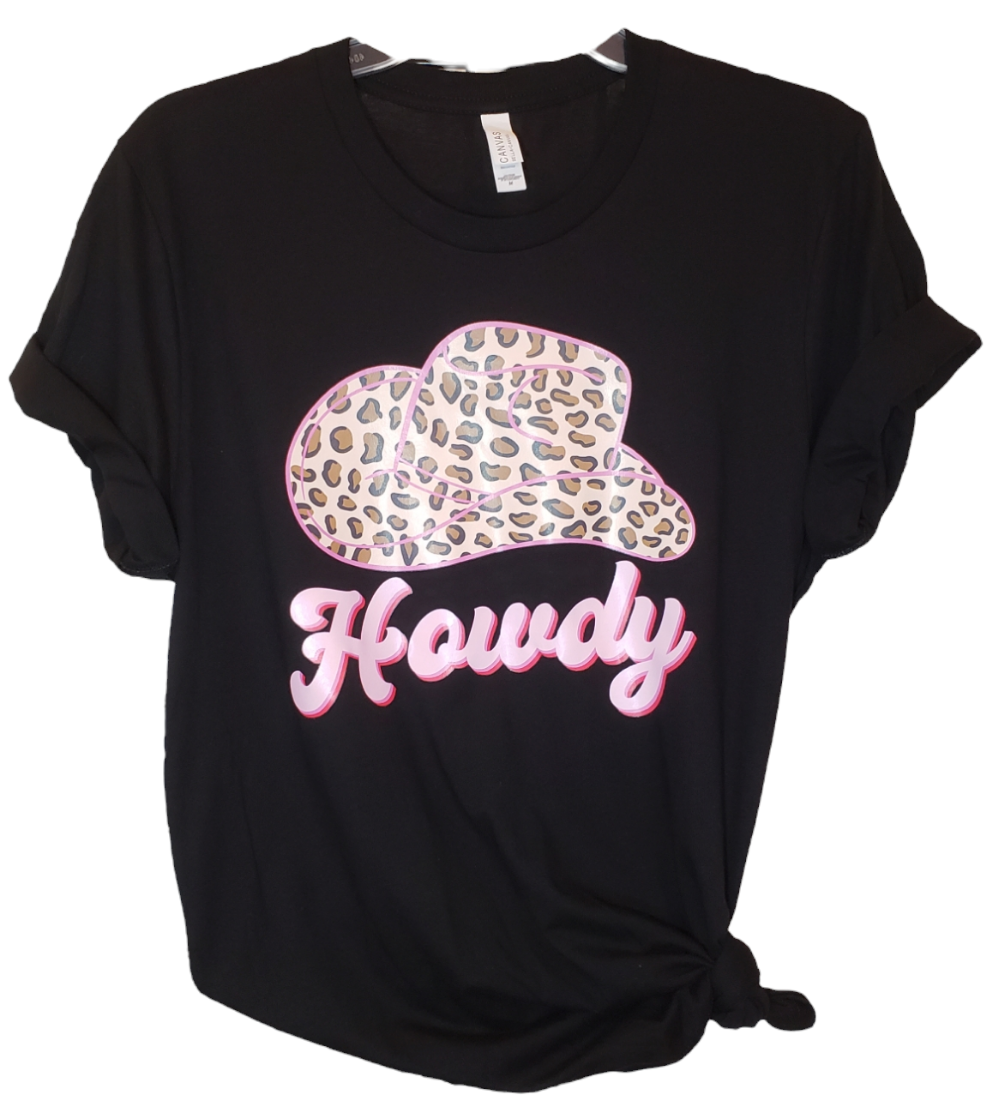 Howdy Black Unisex Tshirt