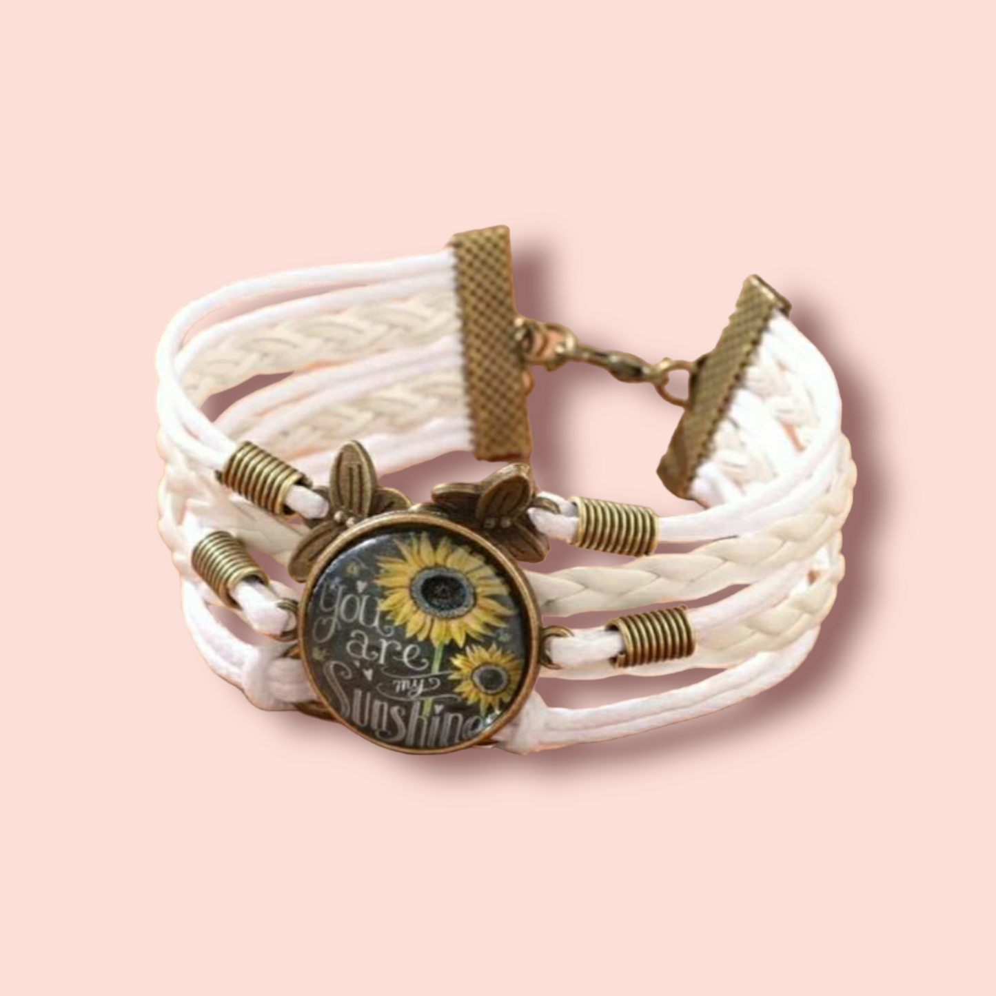 Sunflower, Infinity & Butterfly Bracelet