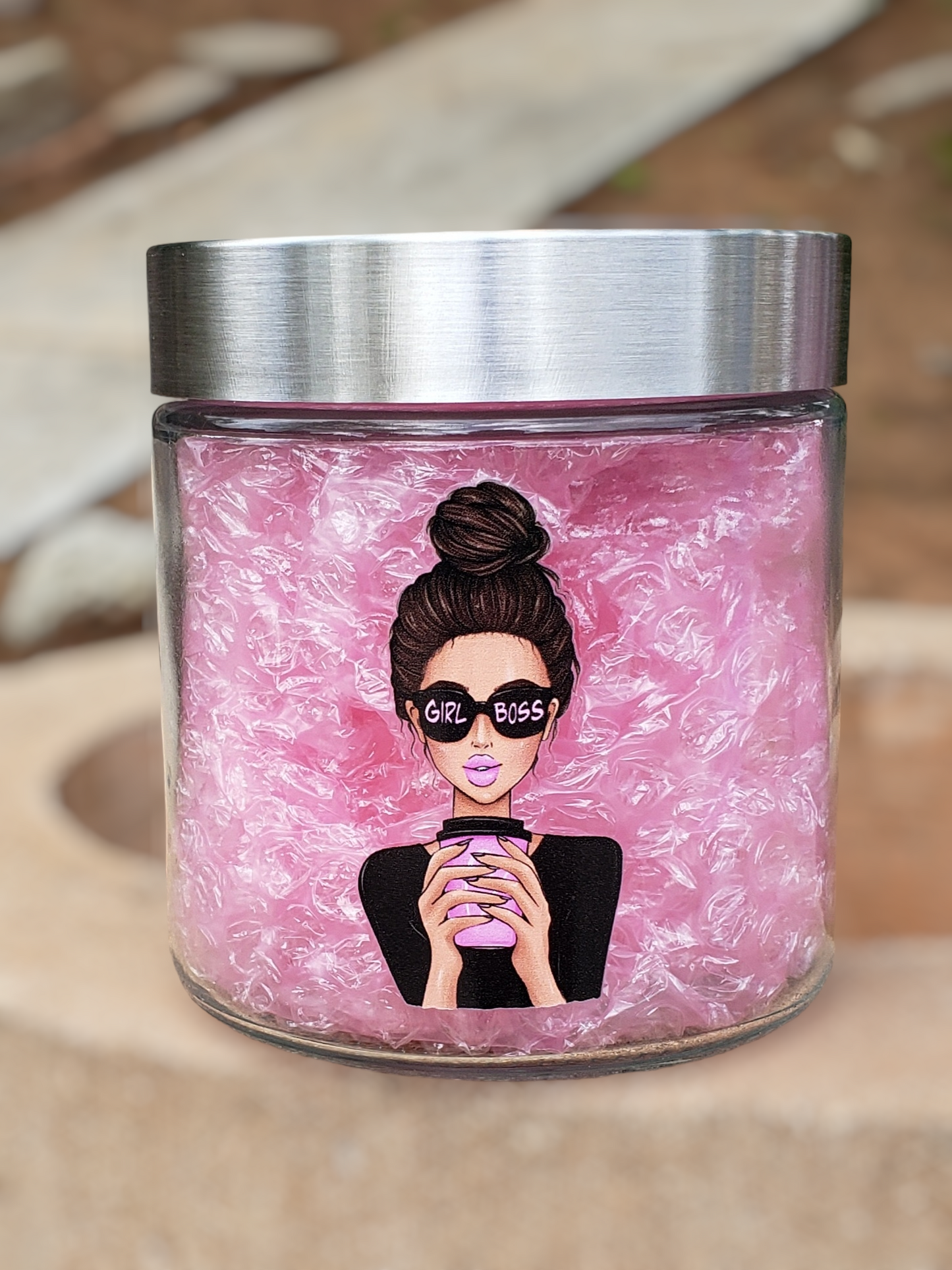 16oz Girl Boss Jar/Canister