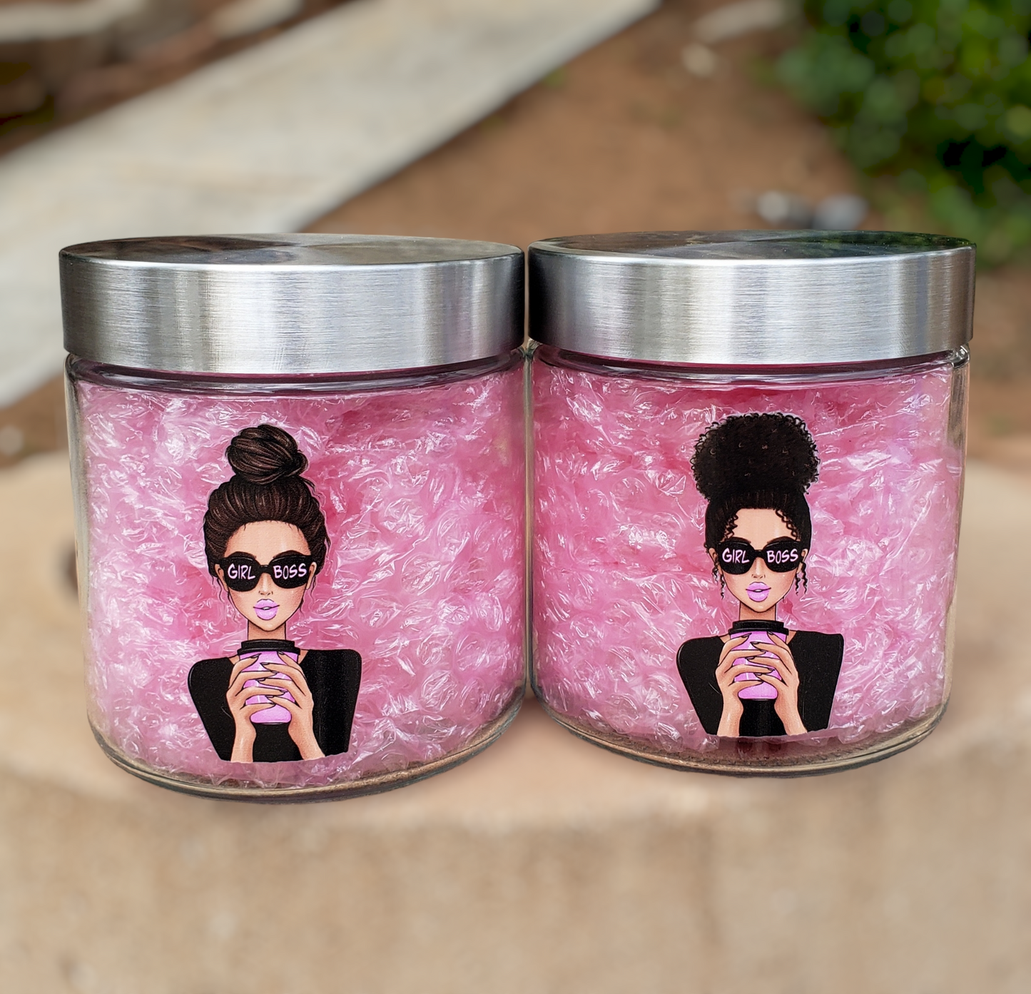 16oz Girl Boss Jar/Canister