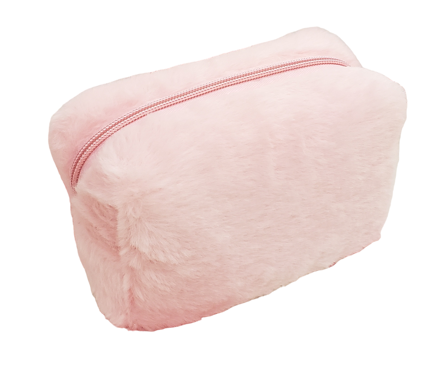 Pink Plush Makeup Bag